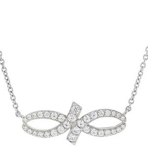 🔥Diamond Simulate,Platinum over 925 Silver Necklace.